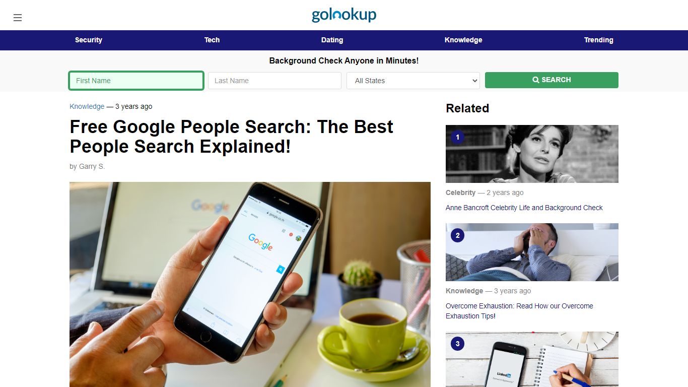 Reverse Phone Lookup, Google People Search Free